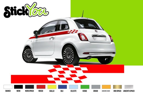 Kit adesivi fiat 500 strisce - kit,