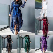 Abito donna pizzo alta qualit?? moda vestito bodycon donna maxi abiti