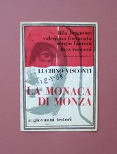 Visconti Luchino La Monaca di Monza G.Testori Brignone Fantoni Ronconi Fortunato