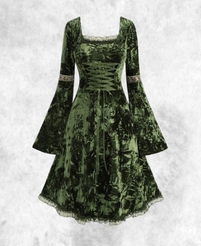 Abito nuovo verde - , gotico