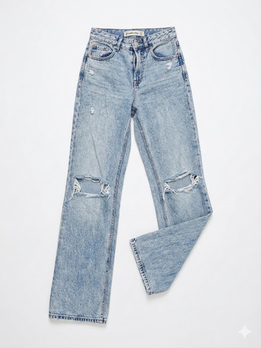 Jeans stradivarius celeste - stradivarius,