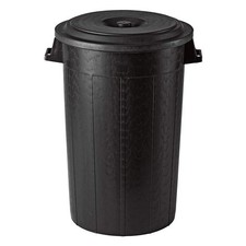 Stefanplast Bidone (100Lt) con coperchio Nero 25110+25990
