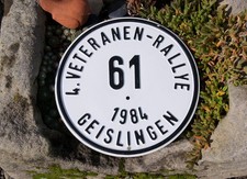 INSEGNA VINTAGE METALLO AUTO