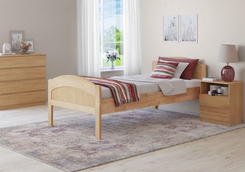 Letto alto legno massiccio - letto, in