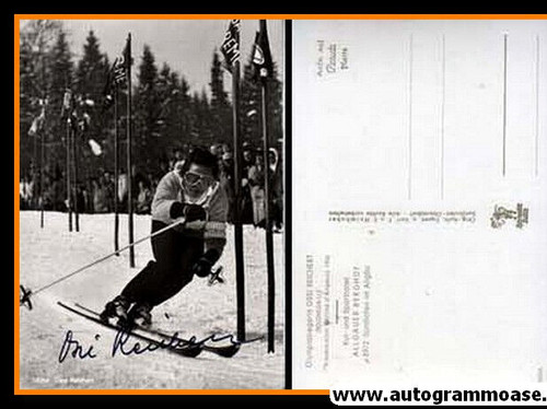 Autografo sci alpino - sci,