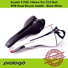 PROLOGO Scratch 2 PAS 134mm Pro T2.0 Rail MTB Sella Bici da Strada - Nero/Bianco