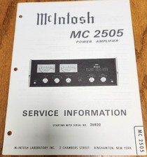 Amplificatore mcintosh mc2505 - mcintosh,