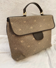 "VALENTINO GARAVANI"" borsa stile cartone vintage in pelle e borsa in tela"
