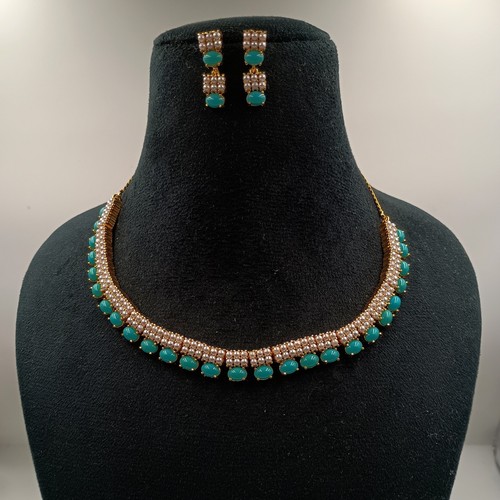 Set collana turchese perle - turchese, e