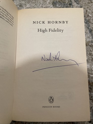 Signed nick hornby - nick,