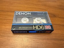 Denon HD6 90 Nastro audiocassetta vuoto (sigillato) NOS! Nuovo