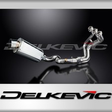 SILENZIATORE OVALE INOX Yamaha Tracer 900 2015-20 impianto di scarico completo 225mm 