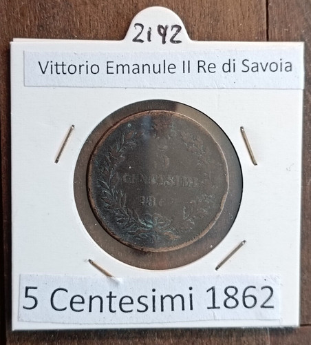 Centesimi 1862 vittorio - centesimi,