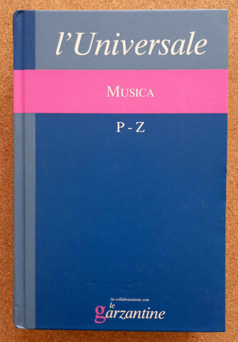 Libro universale musica z - libro, l'universale
