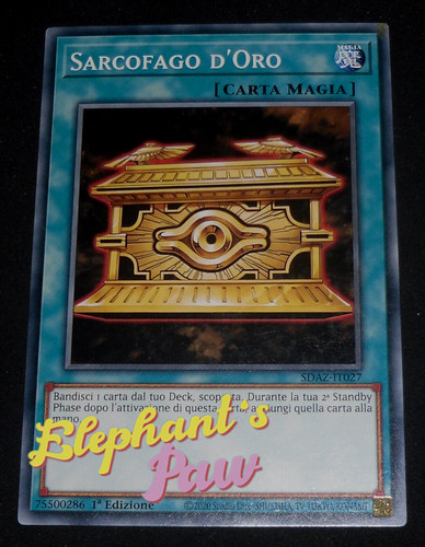 Yugioh sarcofago d oro - yugioh,