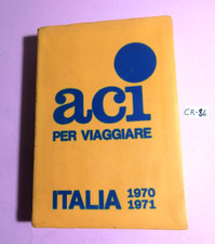 LIBRO GUIDA"ACI" PER VIAGGIARE(ITALIA 1970-1971)-L'EDITRICE DELL'AUTOMOBILE 1969