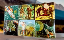 SET SFARFALLIO UOMO NELLO SPAZIO E SULLA LUNA LOCATELLI ITALIA VARI VUE LEGGI NOS