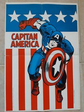 CAPITAN AMERICA 27 CORNO solo POSTER MANIFESTO ORIGINALE 1974 **NO RESA**