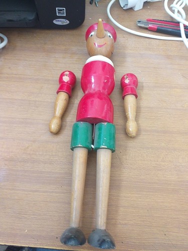 Pinocchio legno vintage - pinocchio,