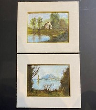 Coppia Di Dipinti, Olio Su