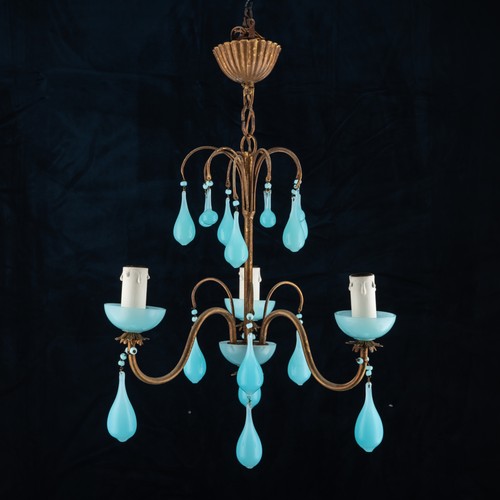 Antico lampadario vetro