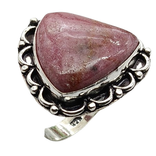 Anello placcato argento pietra
