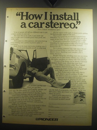 Pubblicità stereo auto