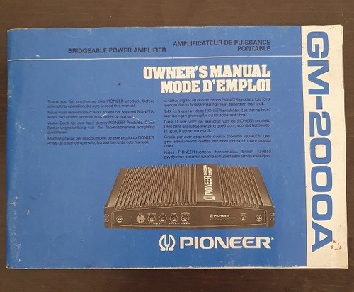 Pioneer 2000 manuale - pioneer,