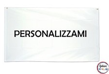 BANDIERA BIANCA PERSONALIZZATA 70 100 cm in poliestere senza asta