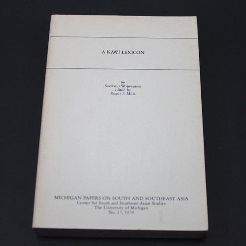 Kawi lexicon michigan papers - a,