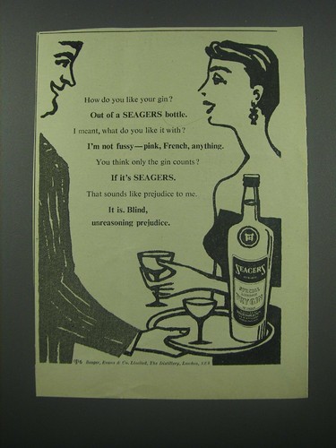 Pubblicità seagers dry - pubblicità, gin