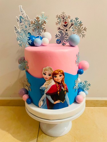Torta scenografica frozen - scenografica,