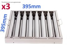 3x Filtro Deflettore Grasso a