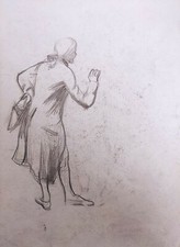 CADORIN GUIDO (Venezia, 1892 - 1976) (att) BOZZETTI DI FIGURA IN COSTUME XIX se