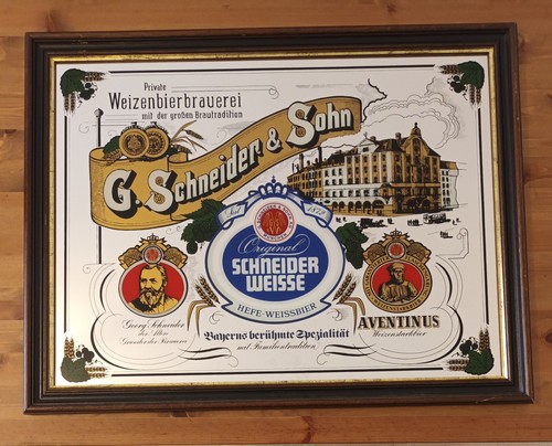 Specchio vintage birra