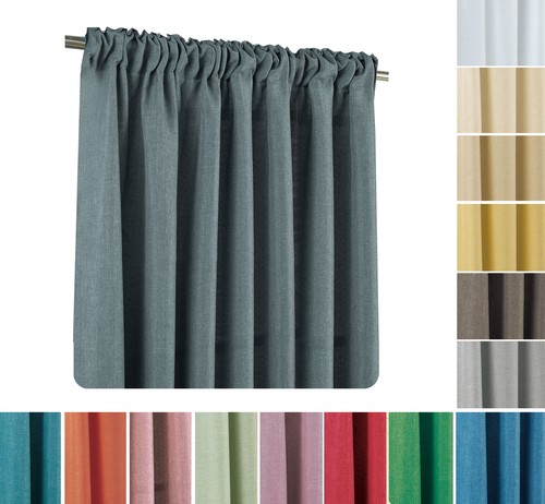 Tenda con nastro arricciato - tenda,