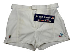vintage Tennis shorts Le coq Sportif Yannick Noah 1981 uk32 *NEW* deadstock