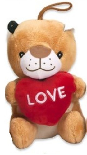 Peluche orsetto love cm - peluche,