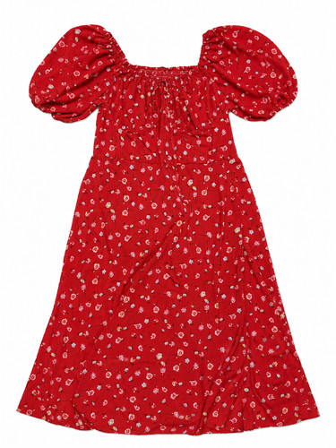 Prendisole rosso cottagecore