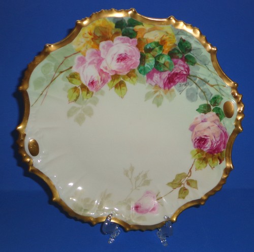 Limoges francia piatto dipinto - limoges,
