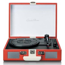 LENCO TT-110 RED WHITE GIRADISCHI VINTAGE + BLUETOOTH® ALTOPARLANTI INTEGRATI