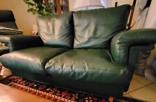 divano artigianale in pelle 170x85 blu come nuovo