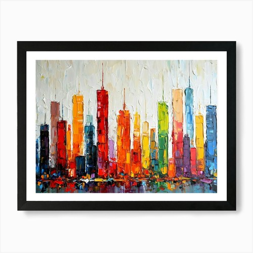Quadro paesaggio urbano