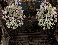 Coppia di Lampadari Floreali