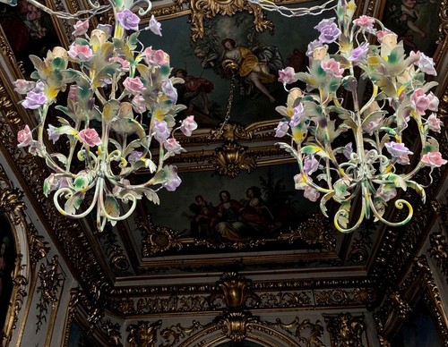 Coppia lampadari floreali - coppia, di