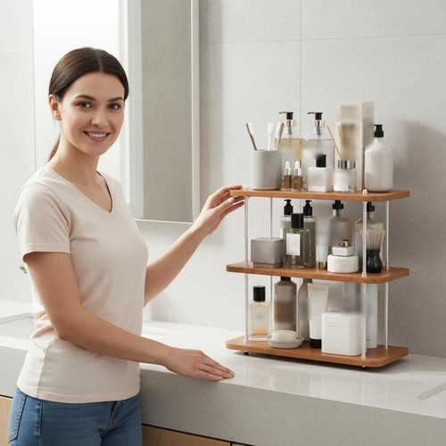 Scaffale bagno regolabile - scaffale,