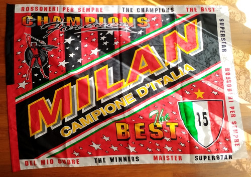 Bandiera milan campione - milan,