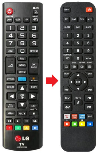 Telecomando adatto per - , lg