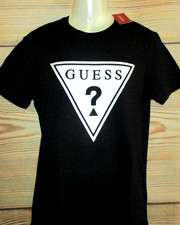 MENS GUESS ICONIC LOGO BLACK