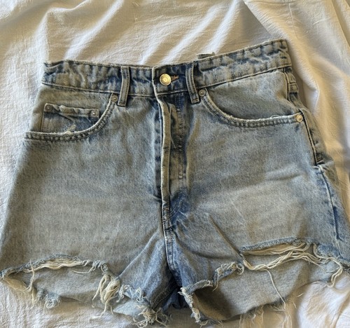 Zara pantaloncino donna denim - pantaloncino,